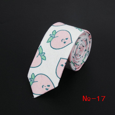 Lanena pamučna crtana kravata za muškarce Žene Uska kravata za vjenčanje Ležerne životinjske kravate Klasična odijela Smiješne tanke kravate