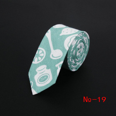 Lanena pamučna crtana kravata za muškarce Žene Uska kravata za vjenčanje Ležerne životinjske kravate Klasična odijela Smiješne tanke kravate