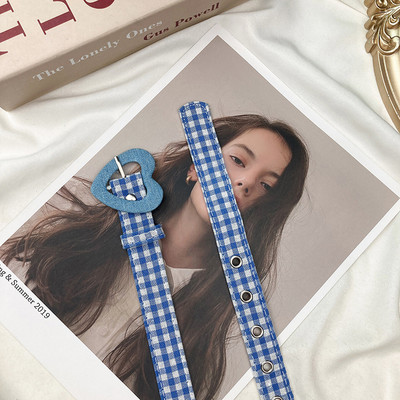 Kawaii Princess Jeans remen Sweetheart kopča Podesiva ženska višebojna dekoracija Remen u obliku srca Punk Y2k remen Ljetni dodaci