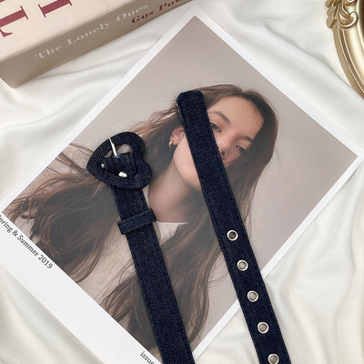 Kawaii Princess Jeans remen Sweetheart kopča Podesiva ženska višebojna dekoracija Remen u obliku srca Punk Y2k remen Ljetni dodaci