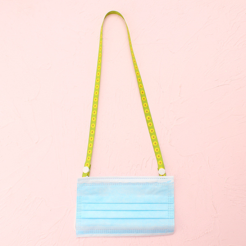 Állítható biztonságú arcmaszk zsinór Kényelmes, kényelmes tartó kötél, leesésgátló maszk, akasztós nyakba, kötőfék kötelek leejtőhajó