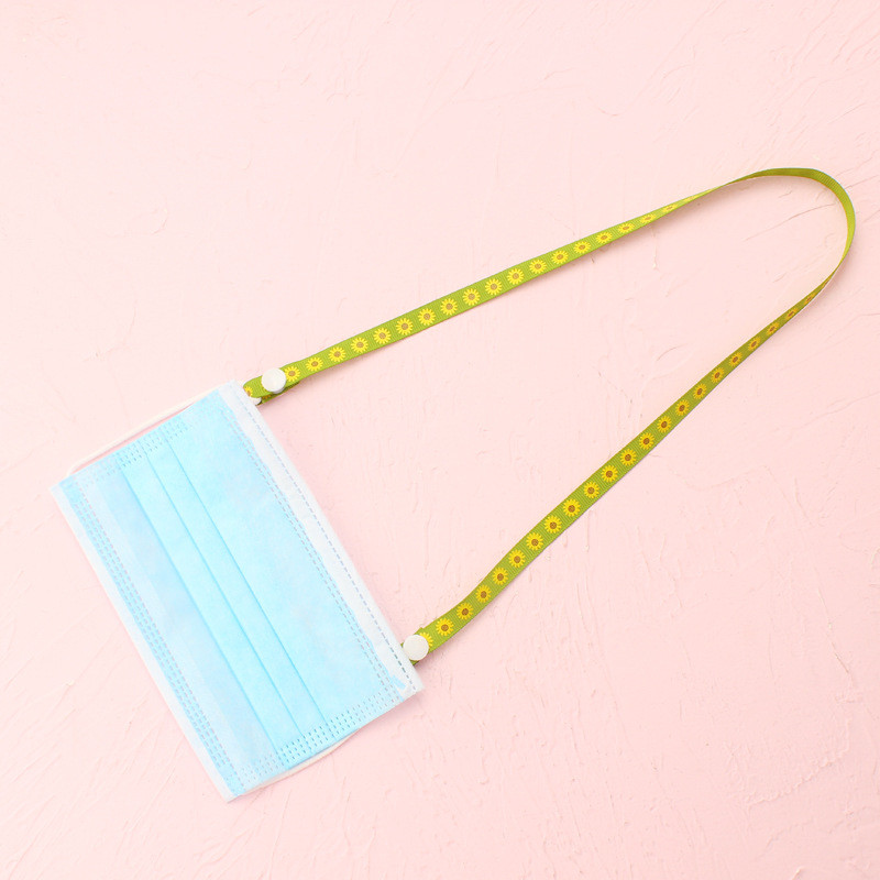 Állítható biztonságú arcmaszk zsinór Kényelmes, kényelmes tartó kötél, leesésgátló maszk, akasztós nyakba, kötőfék kötelek leejtőhajó