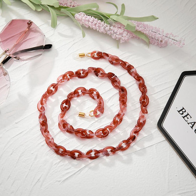 Θήκη αλυσίδας Skyrim Hot ακρυλικά γυαλιά Κόκκινο καφέ μαύρο αλυσίδες γυαλιών ηλίου Κορδόνι γυαλιών κορδόνι λαιμόκοψη Δώρο για γυναίκες