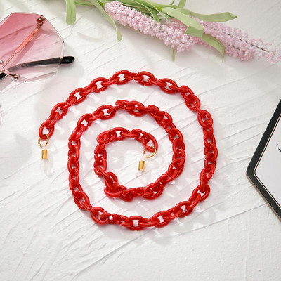 Θήκη αλυσίδας Skyrim Hot ακρυλικά γυαλιά Κόκκινο καφέ μαύρο αλυσίδες γυαλιών ηλίου Κορδόνι γυαλιών κορδόνι λαιμόκοψη Δώρο για γυναίκες