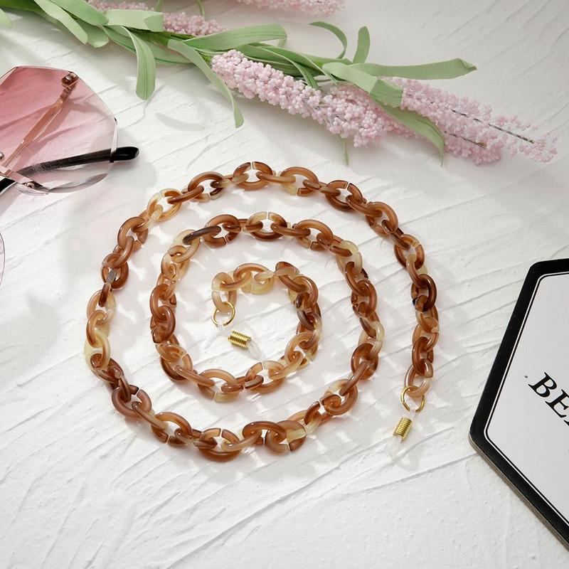 Θήκη αλυσίδας Skyrim Hot ακρυλικά γυαλιά Κόκκινο καφέ μαύρο αλυσίδες γυαλιών ηλίου Κορδόνι γυαλιών κορδόνι λαιμόκοψη Δώρο για γυναίκες