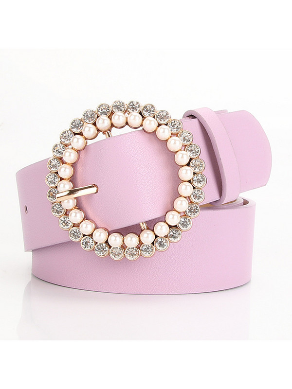 Nyári farmer ruha kerek tűs csat női öv alkalmi női bőr PU gyöngy gyémánt dekoratív derékpánt divat széles övek