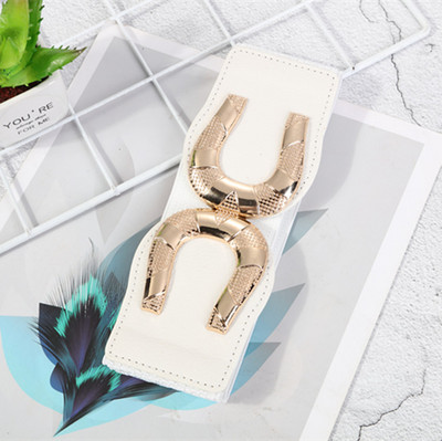 Divatos fém csatos női rugalmas, széles övvel díszített ruha öv strassz övek női luxus dizájner márka fekete