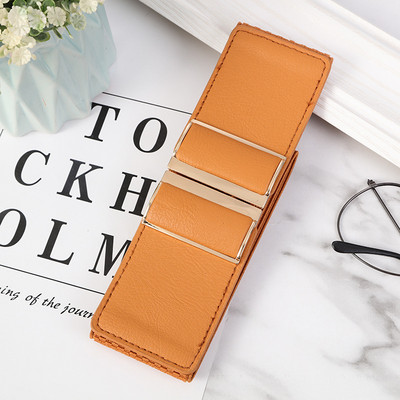 Divatos fém csatos női rugalmas, széles övvel díszített ruha öv strassz övek női luxus dizájner márka fekete