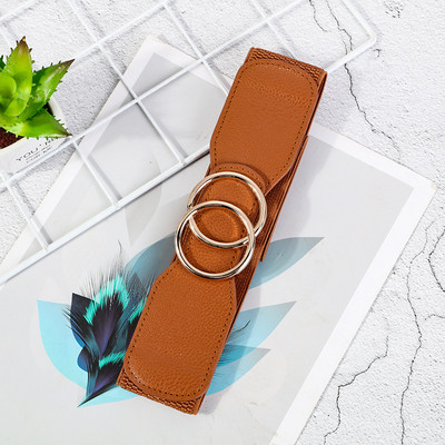 Divatos fém csatos női rugalmas, széles övvel díszített ruha öv strassz övek női luxus dizájner márka fekete