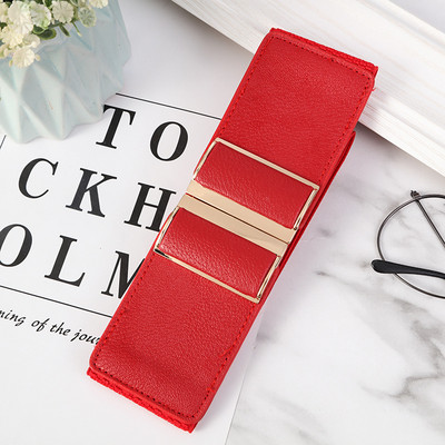 Divatos fém csatos női rugalmas, széles övvel díszített ruha öv strassz övek női luxus dizájner márka fekete