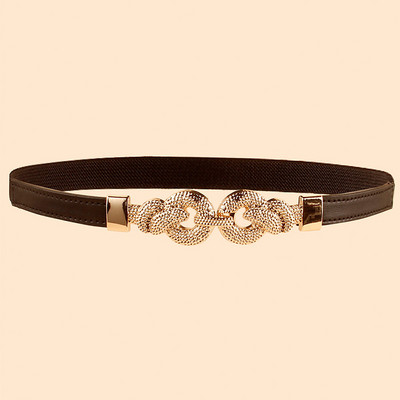 Suvine õhuke vöö naiste moekleit, kuldne pannal Kaunistus elastne vöökoht Luksuslik brändi vööd Naiste Ceinture Femme Riem