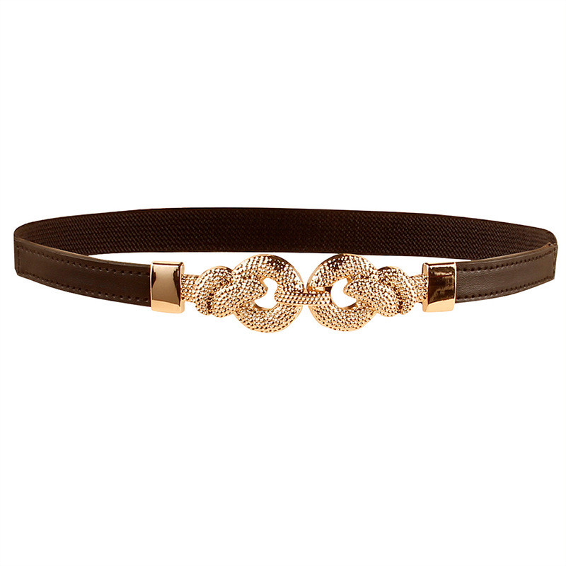 Suvine õhuke vöö naiste moekleit, kuldne pannal Kaunistus elastne vöökoht Luksuslik brändi vööd Naiste Ceinture Femme Riem