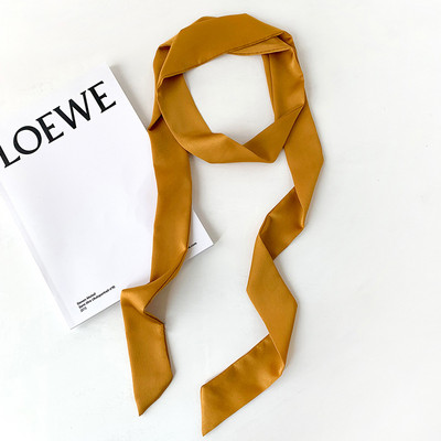 2022-es tiszta, kétrétegű, keskeny, meghosszabbítható ruhaöv nőknek Imation selyem nyakkendők hajpánt táska szalagok női kalapszalagok