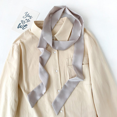 2022-es tiszta, kétrétegű, keskeny, meghosszabbítható ruhaöv nőknek Imation selyem nyakkendők hajpánt táska szalagok női kalapszalagok