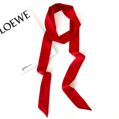 2022-es tiszta, kétrétegű, keskeny, meghosszabbítható ruhaöv nőknek Imation selyem nyakkendők hajpánt táska szalagok női kalapszalagok