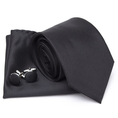 Férfi nyakkendő Cravat mandzsettagombok szett divatos nyakkendők férfiaknak Zsebkendő Party Férfi Ajándékok férfiaknak Esküvői nyakkendő Kiegészítők nagykereskedelme