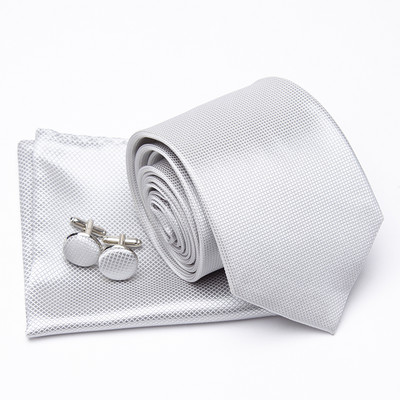 Férfi nyakkendő Cravat mandzsettagombok szett divatos nyakkendők férfiaknak Zsebkendő Party Férfi Ajándékok férfiaknak Esküvői nyakkendő Kiegészítők nagykereskedelme