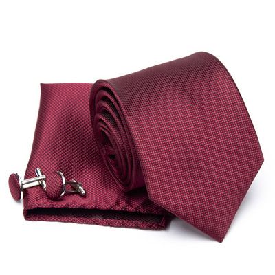 Férfi nyakkendő Cravat mandzsettagombok szett divatos nyakkendők férfiaknak Zsebkendő Party Férfi Ajándékok férfiaknak Esküvői nyakkendő Kiegészítők nagykereskedelme