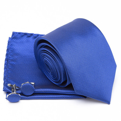 Férfi nyakkendő Cravat mandzsettagombok szett divatos nyakkendők férfiaknak Zsebkendő Party Férfi Ajándékok férfiaknak Esküvői nyakkendő Kiegészítők nagykereskedelme