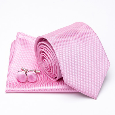 Férfi nyakkendő Cravat mandzsettagombok szett divatos nyakkendők férfiaknak Zsebkendő Party Férfi Ajándékok férfiaknak Esküvői nyakkendő Kiegészítők nagykereskedelme