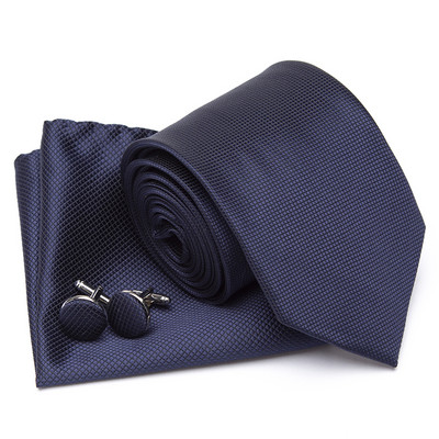 Férfi nyakkendő Cravat mandzsettagombok szett divatos nyakkendők férfiaknak Zsebkendő Party Férfi Ajándékok férfiaknak Esküvői nyakkendő Kiegészítők nagykereskedelme