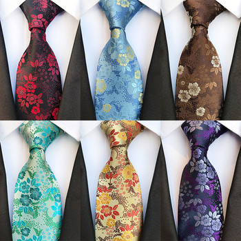 Πολυτελής Μεταξωτή Ζακάρ Υφαντική Γραβάτα Μαύρη Πράσινη Επίσημες Floral Γραβάτες Λαιμού για Άντρες Επαγγελματικό Δώρο Αξεσουάρ Γραβάτα