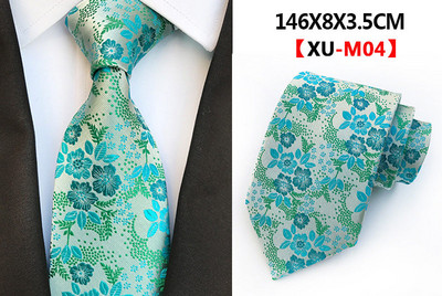 Cravată de lux din mătase jacquard țesătură negru verde 8cm cravate formale florale pentru bărbați rochie de mireasă de afaceri cadou accesorii cravată