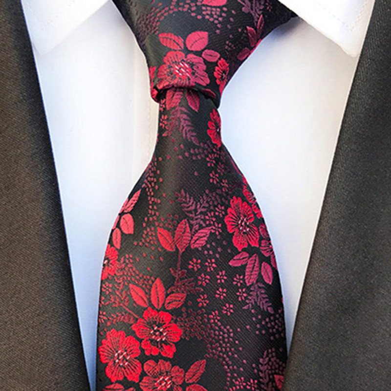 Cravată de lux din mătase jacquard țesătură negru verde 8cm cravate formale florale pentru bărbați rochie de mireasă de afaceri cadou accesorii cravată