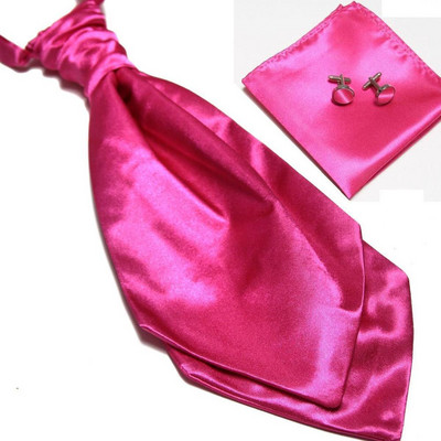 HOOYI 2019 olcsó masszív férfi nyakkendő szett Hanky mandzsettagombok divatos nyakkendő cravate ascot nyakbavaló nyakkendő Pocket square