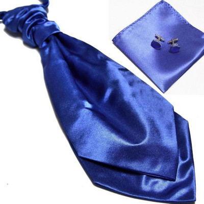 HOOYI 2019 olcsó masszív férfi nyakkendő szett Hanky mandzsettagombok divatos nyakkendő cravate ascot nyakbavaló nyakkendő Pocket square