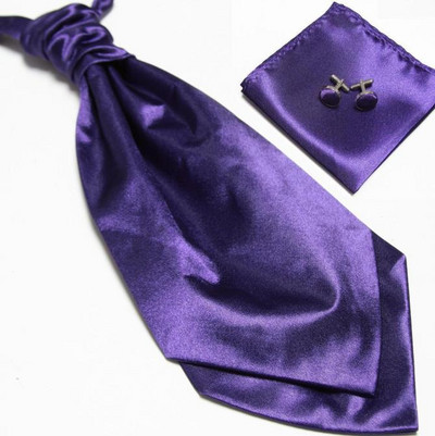 HOOYI 2019 olcsó masszív férfi nyakkendő szett Hanky mandzsettagombok divatos nyakkendő cravate ascot nyakbavaló nyakkendő Pocket square