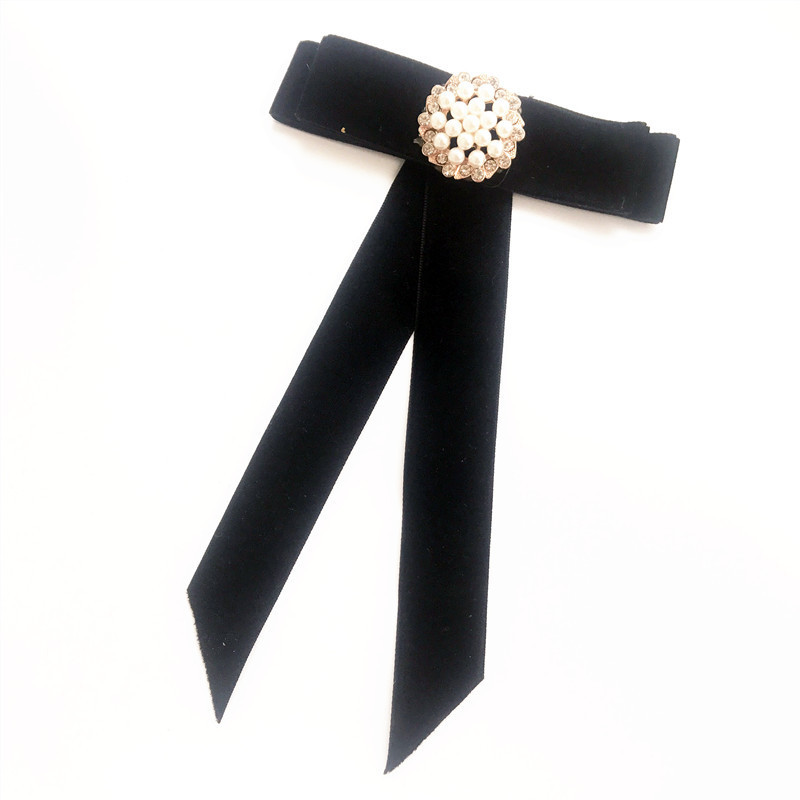 Vintage csokornyakkendő bársony női fej gyémánt szalag bojt bross elegáns lányok elegáns ékszer gallér kitűző lány nyakkendő ajándék férfiaknak