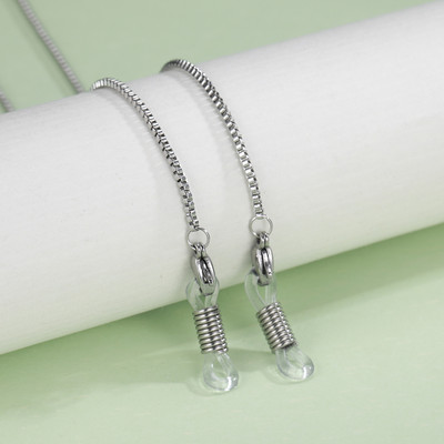 Skyrim rozsdamentes acél gyöngyökkel díszített szemüvegek lánc nyakpánt női arany színű napszemüveg doboz láncok szemüveg zsinór szemüveg nyakpánt kötél