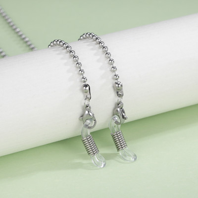 Skyrim rozsdamentes acél gyöngyökkel díszített szemüvegek lánc nyakpánt női arany színű napszemüveg doboz láncok szemüveg zsinór szemüveg nyakpánt kötél