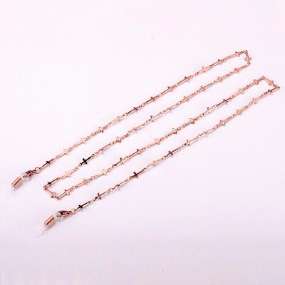 Skyrim rozsdamentes acél gyöngyökkel díszített szemüvegek lánc nyakpánt női arany színű napszemüveg doboz láncok szemüveg zsinór szemüveg nyakpánt kötél