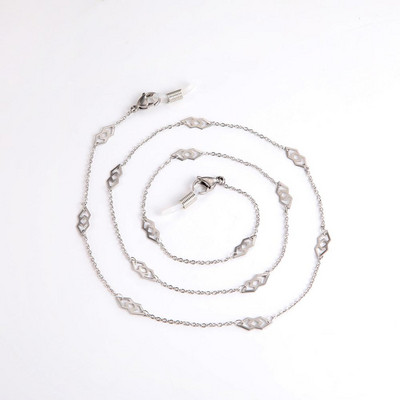 Skyrim rozsdamentes acél gyöngyökkel díszített szemüvegek lánc nyakpánt női arany színű napszemüveg doboz láncok szemüveg zsinór szemüveg nyakpánt kötél