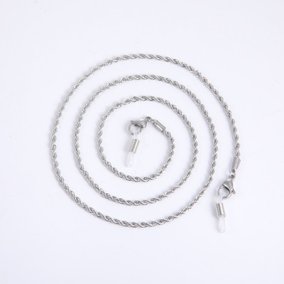 Skyrim rozsdamentes acél gyöngyökkel díszített szemüvegek lánc nyakpánt női arany színű napszemüveg doboz láncok szemüveg zsinór szemüveg nyakpánt kötél