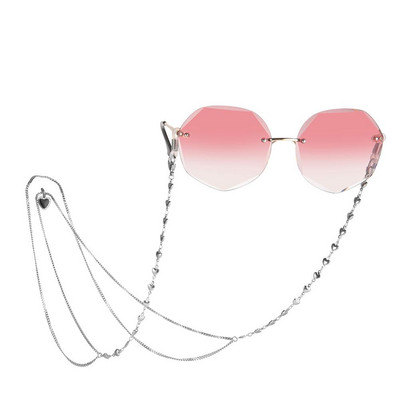 Skyrim rozsdamentes acél gyöngyökkel díszített szemüvegek lánc nyakpánt női arany színű napszemüveg doboz láncok szemüveg zsinór szemüveg nyakpánt kötél