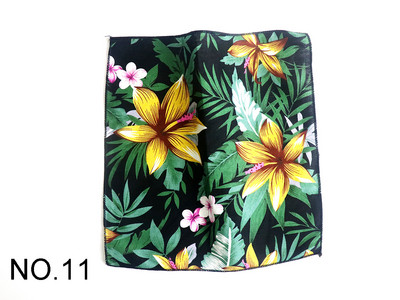 23*23CM Madinga saulėta gėlėta nosinelė miela viršutinė medvilninė polly Handky vyrams Kasdieninė gėlė, vyriška kišenė