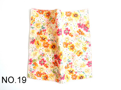 23*23CM Madinga saulėta gėlėta nosinelė miela viršutinė medvilninė polly Handky vyrams Kasdieninė gėlė, vyriška kišenė