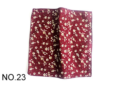 23*23CM Madinga saulėta gėlėta nosinelė miela viršutinė medvilninė polly Handky vyrams Kasdieninė gėlė, vyriška kišenė