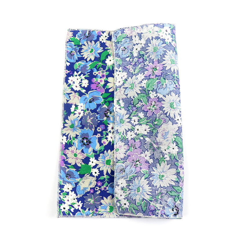 23*23CM Madinga saulėta gėlėta nosinelė miela viršutinė medvilninė polly Handky vyrams Kasdieninė gėlė, vyriška kišenė