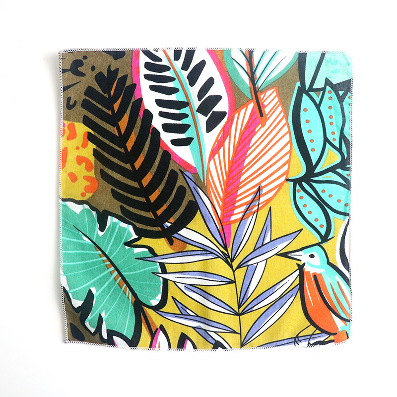 23*23CM Madinga saulėta gėlėta nosinelė miela viršutinė medvilninė polly Handky vyrams Kasdieninė gėlė, vyriška kišenė