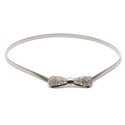 Elastični ženski pojasevi u obliku srca Metalni lanac Bowknot Femme Zlatni pojasevi Ženska haljina Džemper Pojasevi oko struka ceinture femme cinturon mujer