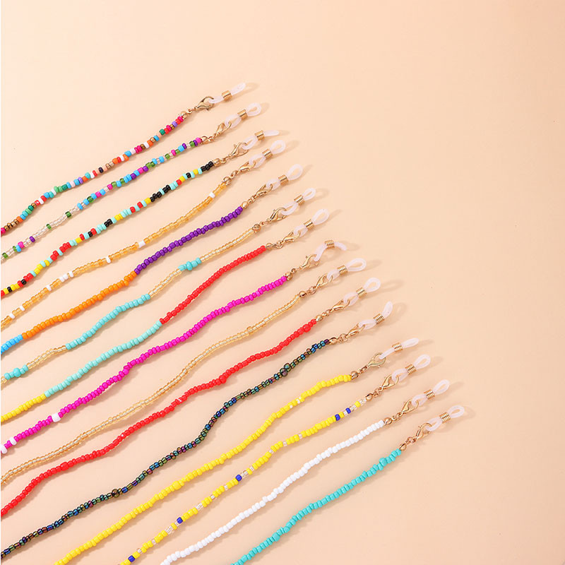 Boho viseća maska, lančići, držač za djevojčice, dječake, šarene ogrlice s perlama, naočale, uže za užad, djeca, studenti, uže za vrat, remen