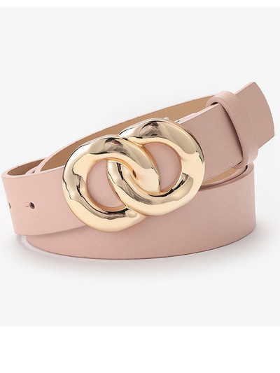 Női övek Puha műbőr dupla gyűrűs csattal ellátott derékpánt 2022 új vintage dekoratív, alkalmi farmernadrágok, női övek