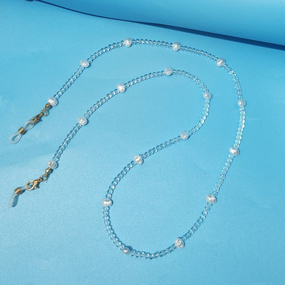 Kristálygyöngyös szemüveglánc bohém szemüvegkötél napszemüveg zsinór arcmaszkok láncok tartó Divatos nyakpánt, ajándék nőknek