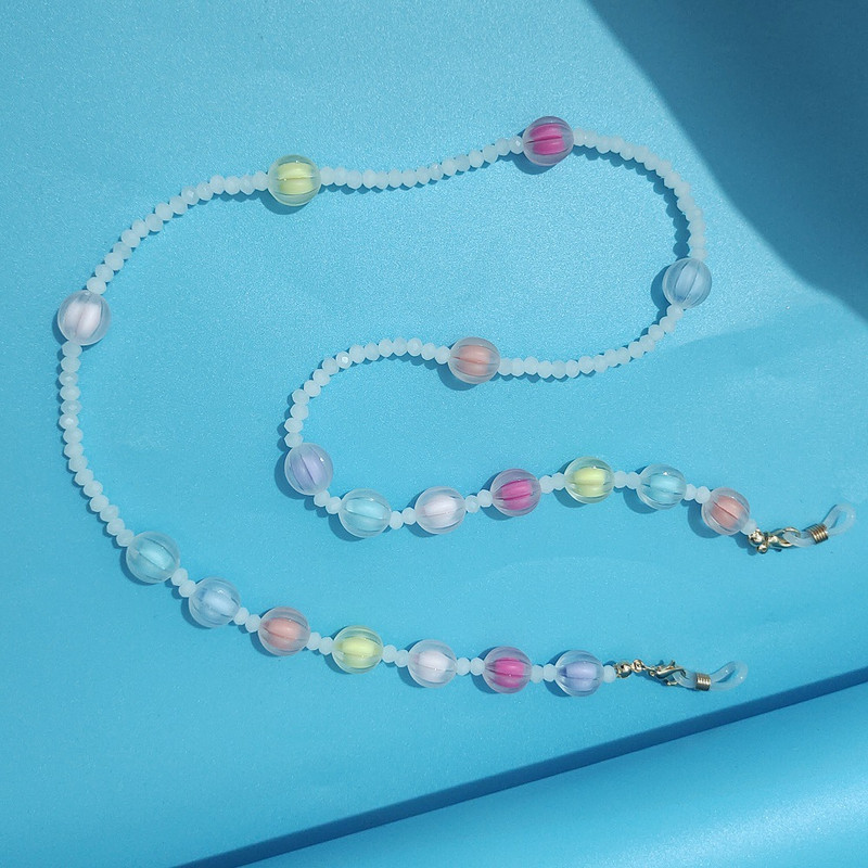 Kristálygyöngyös szemüveglánc bohém szemüvegkötél napszemüveg zsinór arcmaszkok láncok tartó Divatos nyakpánt, ajándék nőknek