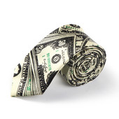 Ανδρικές γραβάτες Γραβάτα Επίσημο Φόρεμα Δώρο Γαμήλια Πουκάμισα Cravat 2 ιντσών Φαρδιά Δολάριο American Money USD Γάμος Κορυφαίας ποιότητας