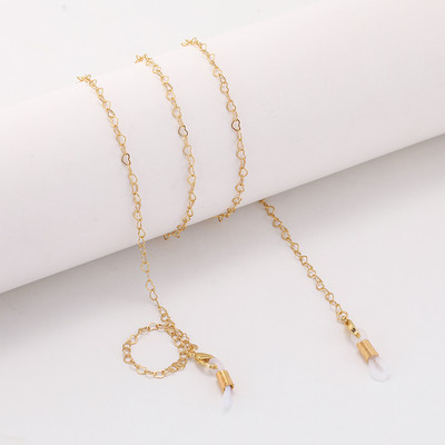 Skyrim naočale u obliku srca, lanac, držač za vrpcu, remen za oko, uže, naočale, zlatne boje, srebrnasta vrpca za žene, sunčane naočale sa staklom za čitanje